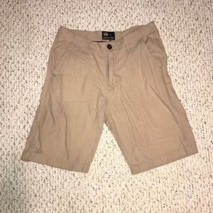 beige micros light weight shorts